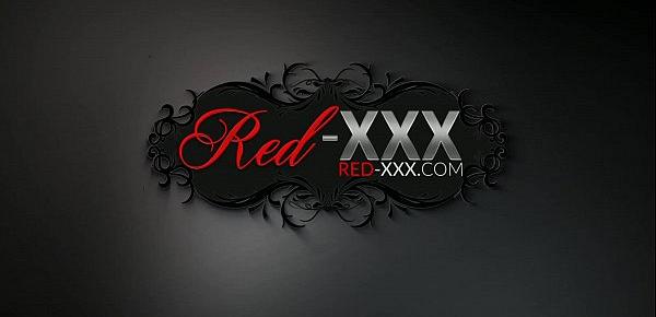  Mature British redhead RedXXX masturbates in pantyhose